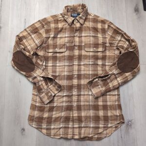 Polo Ralph Lauren Whitfield Button Up Shirt Mens Small Plaid Cotton Long Sleeve